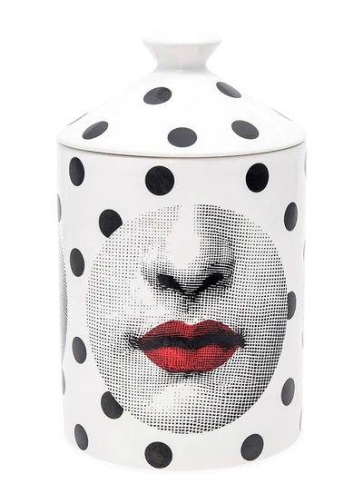 Fornasetti Small Comme Des Forna Scented Candle In White