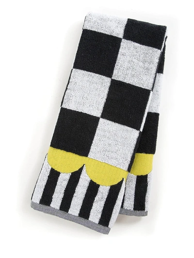 Mackenzie-childs Courtly Check Hand Towel In Black/white