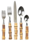 Juliska Natural Bamboo Flatware Five-piece Place Set