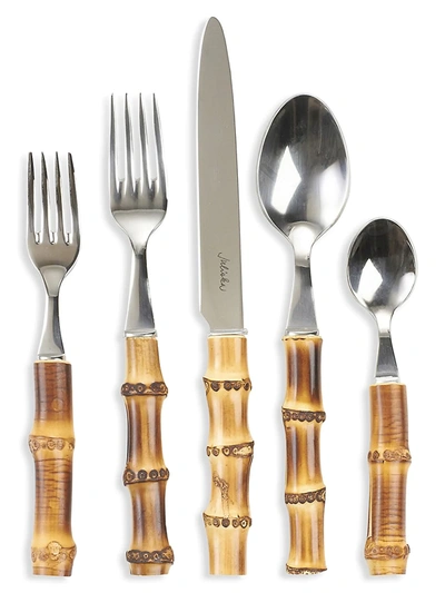 JULISKA NATURAL BAMBOO FLATWARE FIVE-PIECE PLACE SET,407579625175