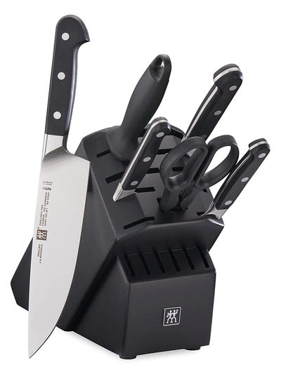 Zwilling J.a. Henckels Zwilling Pro 7-piece Knife Block Set In Black