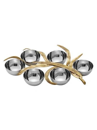 Michael Aram Palm Collection 6-compartment Seder Plate In Gold
