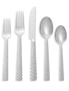 Michael Aram Five-piece Twist Stainless Steel Flatware Set In Silver