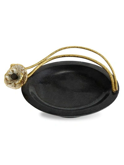 Michael Aram Anemone Trinket Tray In Black