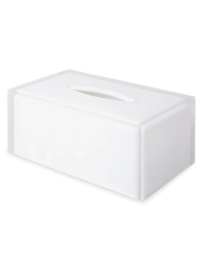 Jonathan Adler Hollywood Long Tissue Box Cover In White