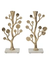 Michael Aram Botanical Leaf 2-piece Candleholder Set