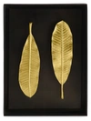 Michael Aram Champa Leaf Shadow Box In Gold