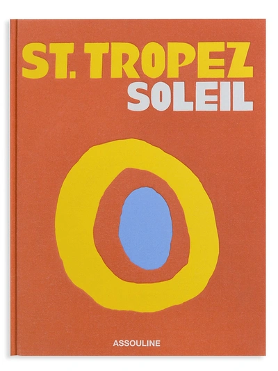 Assouline St. Tropez Soleil By Simon Liberati Hardcover Book In Orange