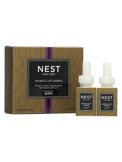 Nest Fragrances Moroccan Amber Smart Home Fragrance 2-piece Diffuser Refill Set
