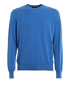 Fay Round Neck Sweatshirt In Light Blue