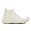 RICK OWENS RICK OWENS WHITE VEJA EDITION SOCK RUNNER SNEAKERS