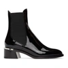 Jimmy Choo Rourke 45 Embellished Patent-leather Chelsea Boots In Black