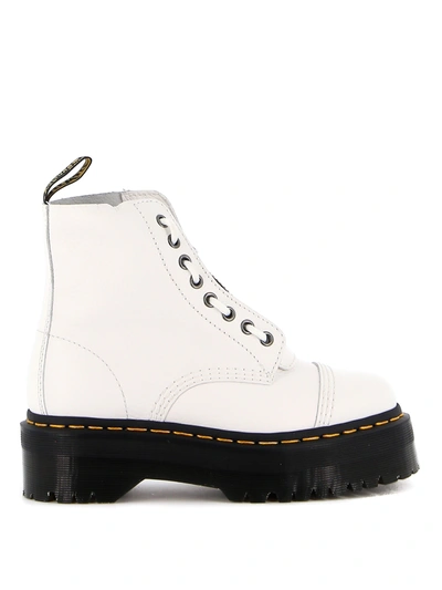 Dr. Martens' Jadon Smooth Platform Boots In White