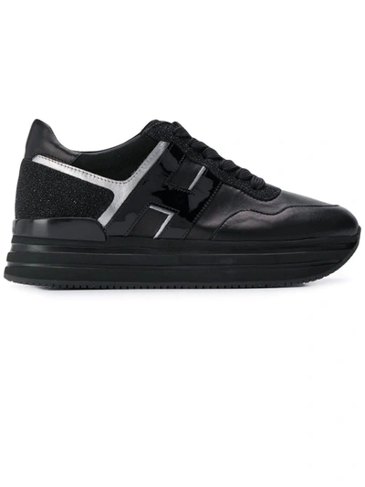 Hogan Midi Platform Black, Silver