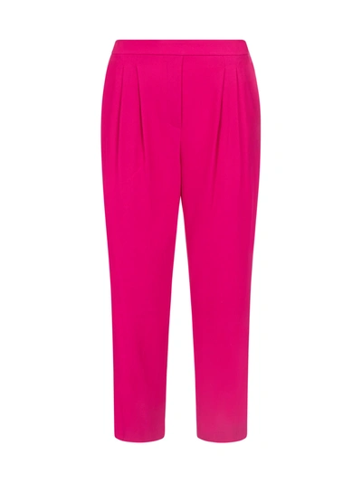 Dkny Pleated-waist Straight-leg Pants In Orchid