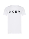 DKNY T-SHIRT,W3276CNA -WHITEBLACK