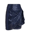 CAROLINE CONSTAS Koren Draped Sequin Mini Skirt,060059166102