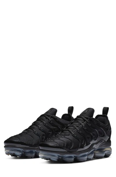 Nike Women's Air Vapormax Plus Running Sneakers From Finish Line In Black/black