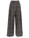 DOLCE & GABBANA PRINCE OF WALES TAILORED PANTS IN GREY