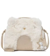 BONPOINT IGLOO LEATHER AND FAUX FUR BAG,P00507966
