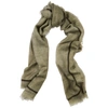 AMA PURE SPRAY RIGHINO OLIVE CASHMERE SCARF,3934782