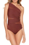 MIRACLESUITR JENA ONE-SHOULDER ONE-PIECE SWIMSUIT,6516615