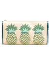 EDIE PARKER PINEAPPLES EMBROIDERY CLUTCH,JLA00811477040