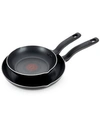 T-fal Culinaire Nonstick Cookware, 2 Piece Fry Pan Set In Black