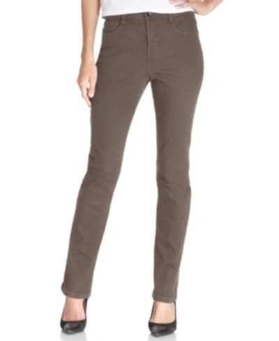 Style & Co Petite Tummy-control Slim-leg Jeans, Petite & Petite Short, Created For Macy's In Willowbark