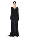 ANN DEMEULEMEESTER BLACK VISCOSE DRESS,2002-2414-P-235-099