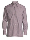 CANALI MEN'S CHECKED SPORT SHIRT,0400097794702