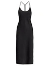 ALEXANDER WANG T WOMEN'S WASH & GO MIDI SLIP DRESS,0400011855793