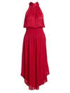 RAMY BROOK WOMEN'S BELLA BLOUSON HALTER DRESS,0400011972417