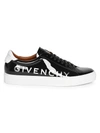 GIVENCHY MEN'S URBAN STREET PATENT LEATHER SNEAKERS,0400011836249