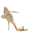 Sophia Webster Women's Chiara Embellished Glitter & Metallic Leather Sandals In Gold