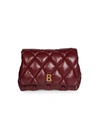 BALENCIAGA WOMEN'S TOUCH QUILTED LEATHER CLUTCH,0400012841920