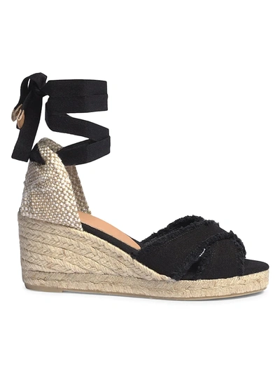 Castaã±er Black And Natural Beige Bluma Espadrilles