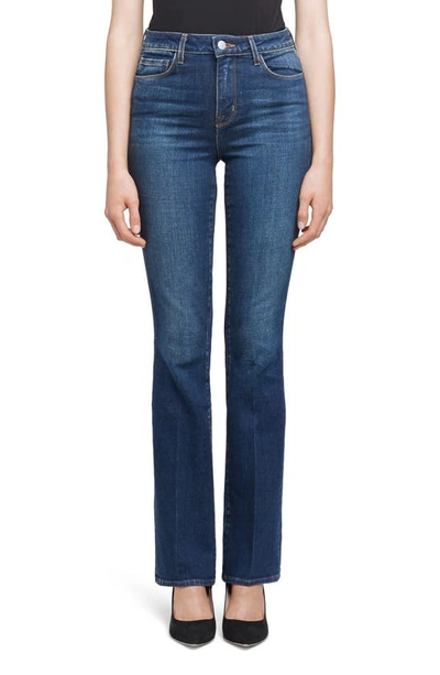L Agence Oriana High Waist Straight Leg Jeans In Authentique
