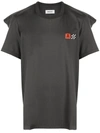 Ambush Folded-edge Crew-neck T-shirt In Grey