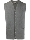 N•PEAL MILANO COLLARED CASHMERE WAISTCOAT