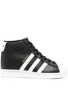ADIDAS ORIGINALS SUPERSTAR UP LEATHER HIGH-TOP SNEAKERS