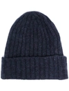 ROBERTO COLLINA RIBBED BEANIE HAT