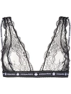 DSQUARED2 LACE-PATTERNED SHEER BRA