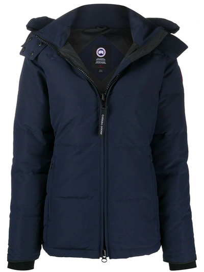 Canada Goose Chelsea Hooded Quilted Shell Down Jacket In Blue