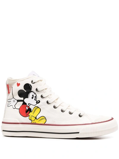 Moa Master Of Arts Master Collector Mickey High-top Sneakers In White