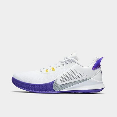 Nike Men's Mamba Fury Basketball Sneakers From Finish Line In White