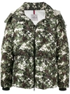 MONCLER CAMOUFLAGE PATTERN HOODED JACKET