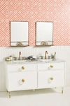 Tracey Boyd Lacquered Regency Double Bathroom Vanity In Gold