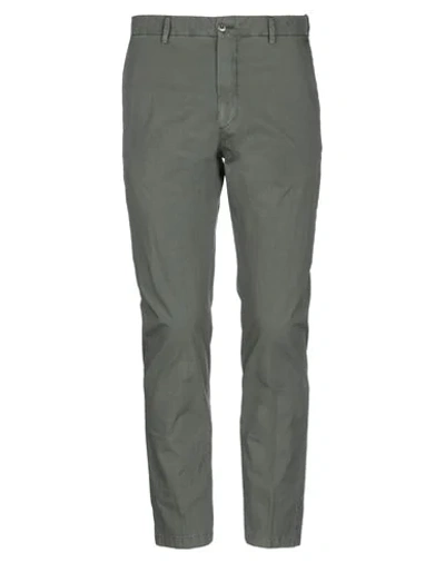 Be Able Man Pants Military Green Size 40 Cotton, Elastane In Green