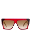 CELINE 60MM GRADIENT FLAT TOP SUNGLASSES,CL40092IW6069F